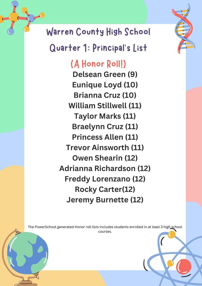 Principal's List