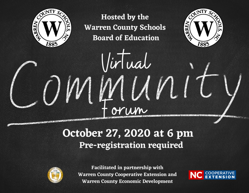 Virtual Community Forum Hosted by the Warren County Schools Board of Education