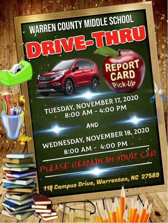 WCMS Report Card Drive-Thru Pickup
