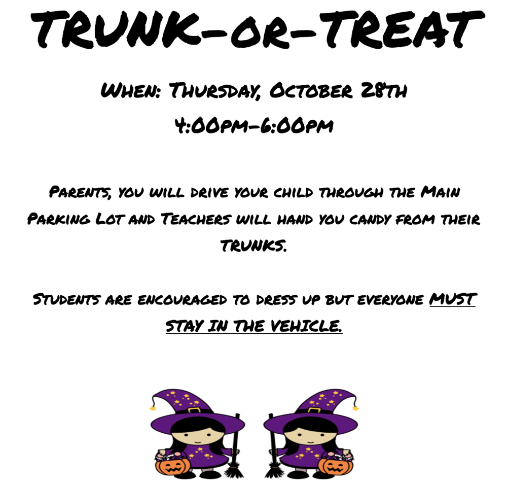 Trunk or Treat Info