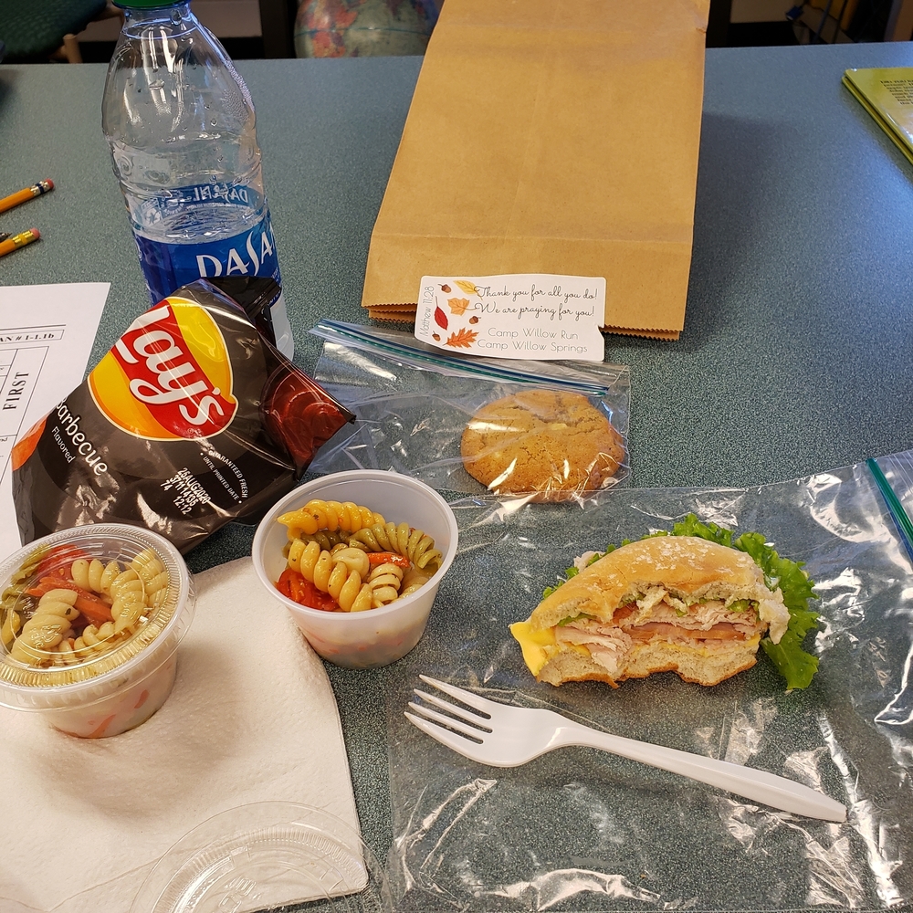 Lunch from Camp Willow Run and Camp Willow Springs