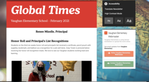 Vaughan Elementary School February 2021 Newsletter