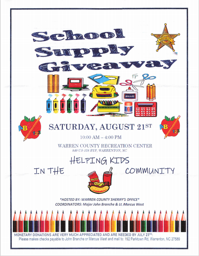 School Supply Giveaway