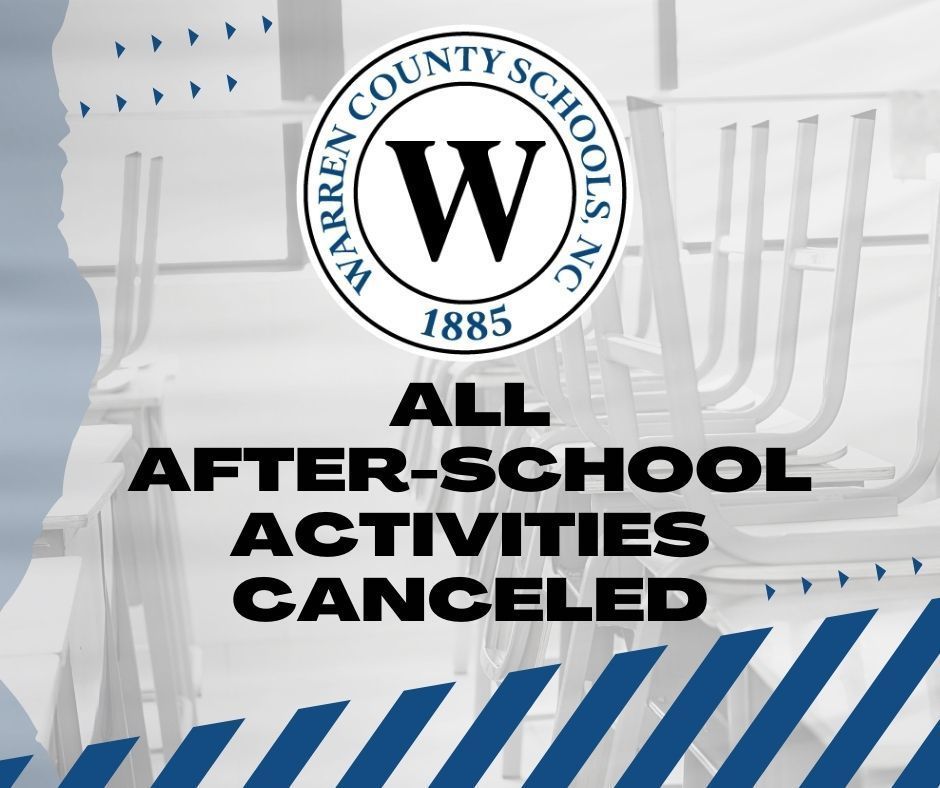 All after-school activities canceled 