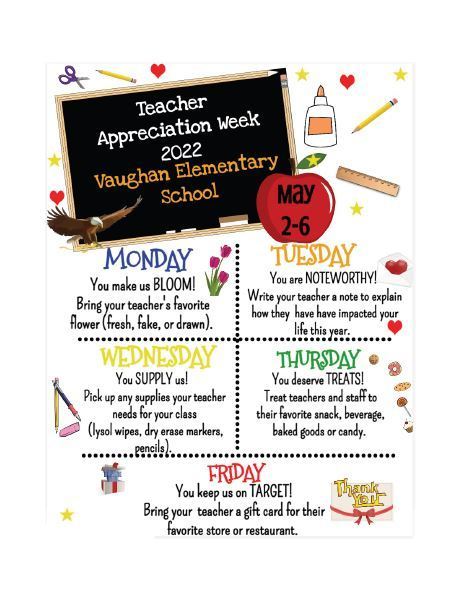 Teacher appreciation flyer