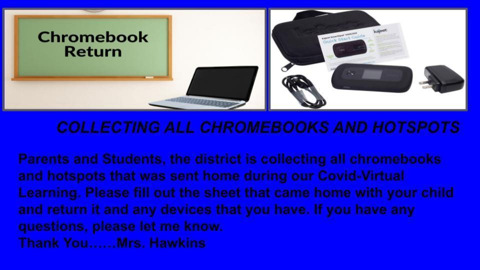 Collection of Chromebooks and Hotspots