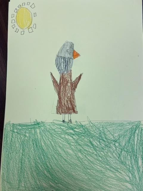 1st grader drawing of an Eagle