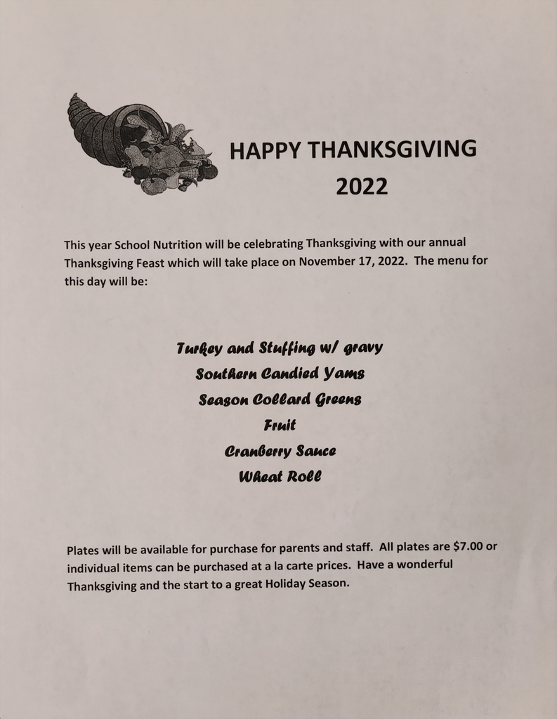 Thanksgiving Parent Luncheon Flyer