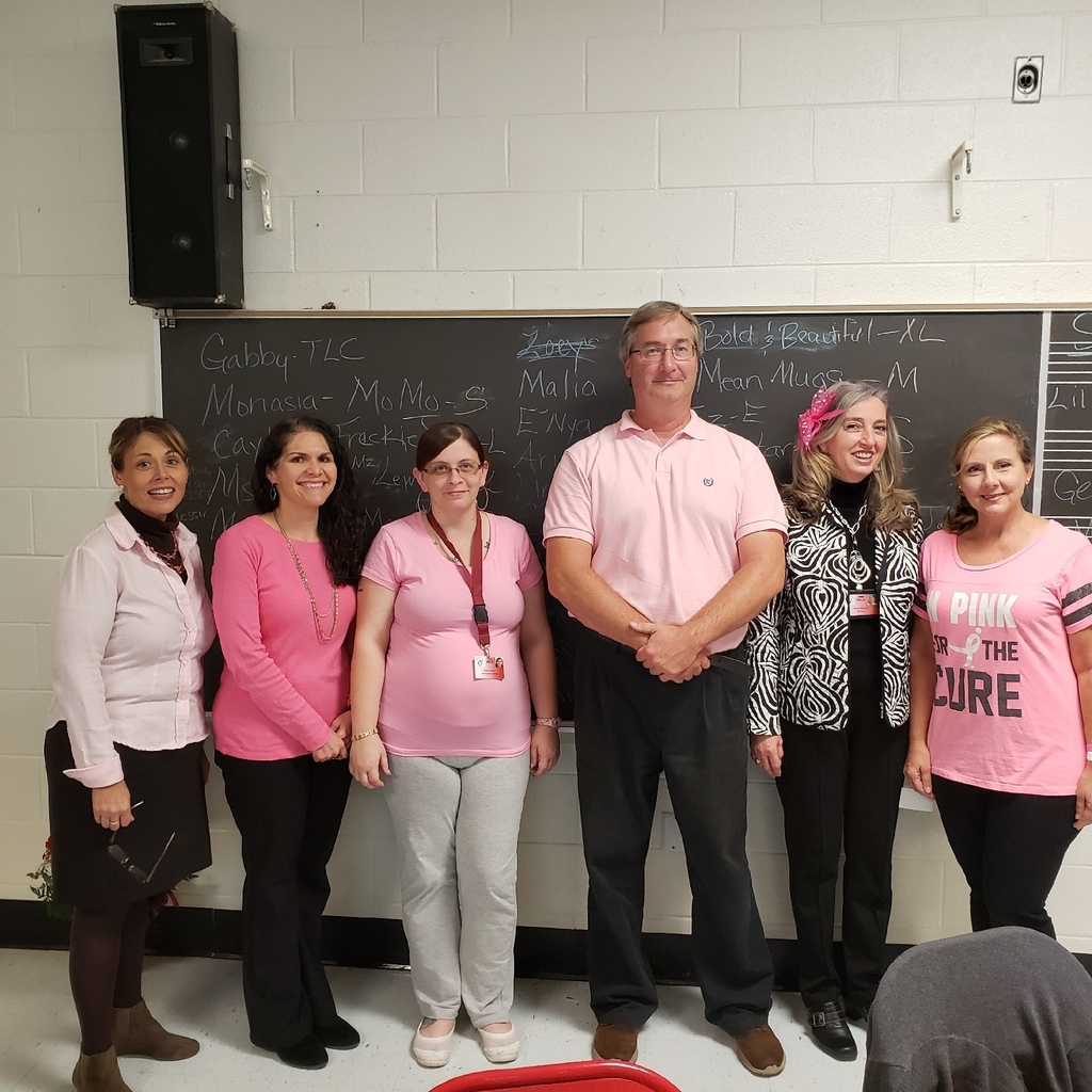 Vaughan staff "Rockin Pink" in recognition of Breast Cancer Awareness